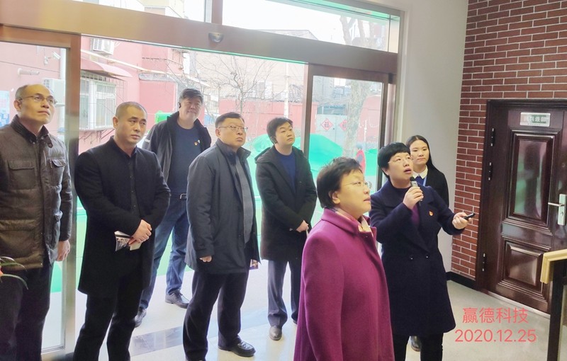 天桥区委常委、组织部部长韩卫英前往工人新村北村街道调研网格化社会治理工作