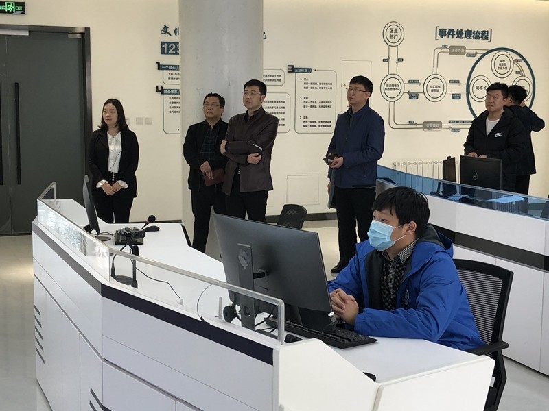 烟台市福山区委政法委副书记等人到历下区考察学习网格化